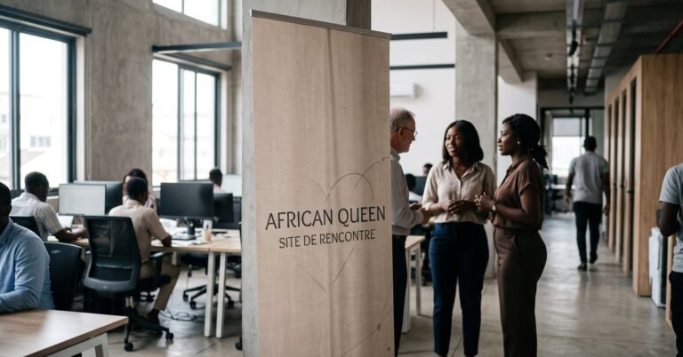 African Queen site de rencontre – femme africaine élégante utilisant une application de rencontre en ligne