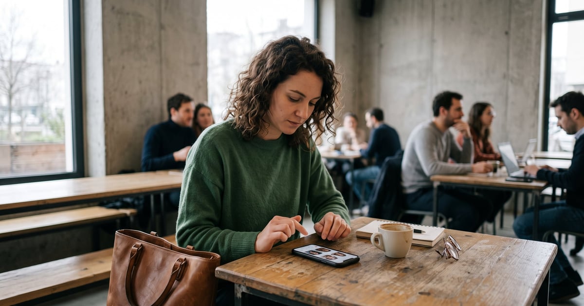 Spiice site de rencontre – couple authentique se découvrant lors d'un premier rendez-vous moderne
