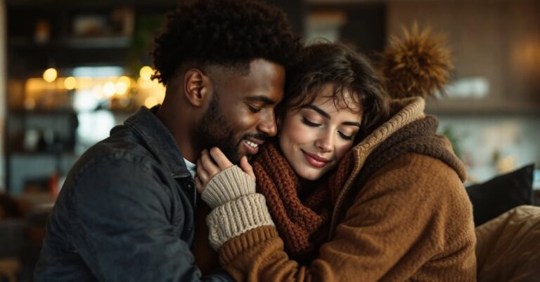 Couple en tension émotionnelle illustrant la blessure d'abandon et son impact sur la relation amoureuse