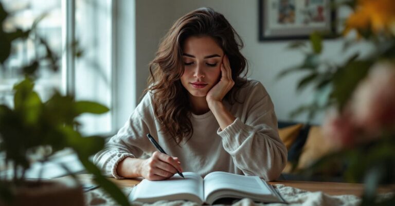 Livre ouvert sur une table, évoquant la lecture comme remède après une rupture amoureuse