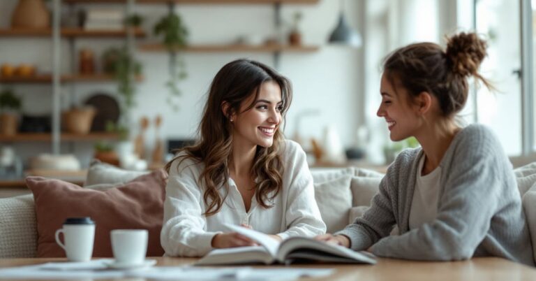 Livre sur la relation amoureuse posé sur une surface moderne, lumière naturelle douce