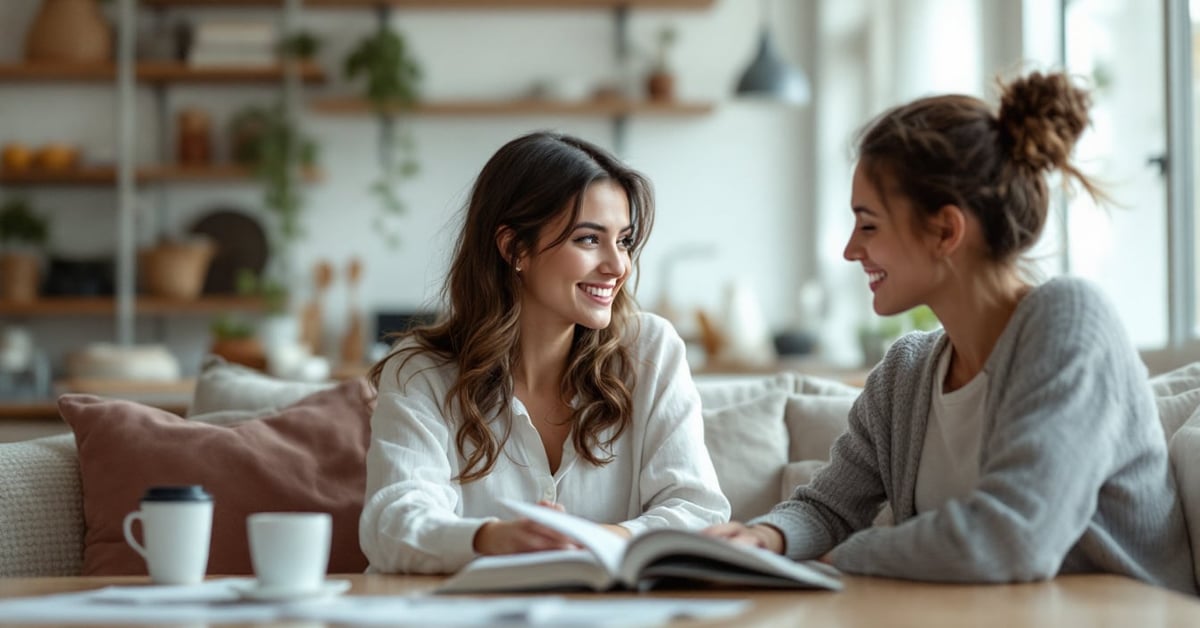 Livre sur la relation amoureuse posé sur une surface moderne, lumière naturelle douce
