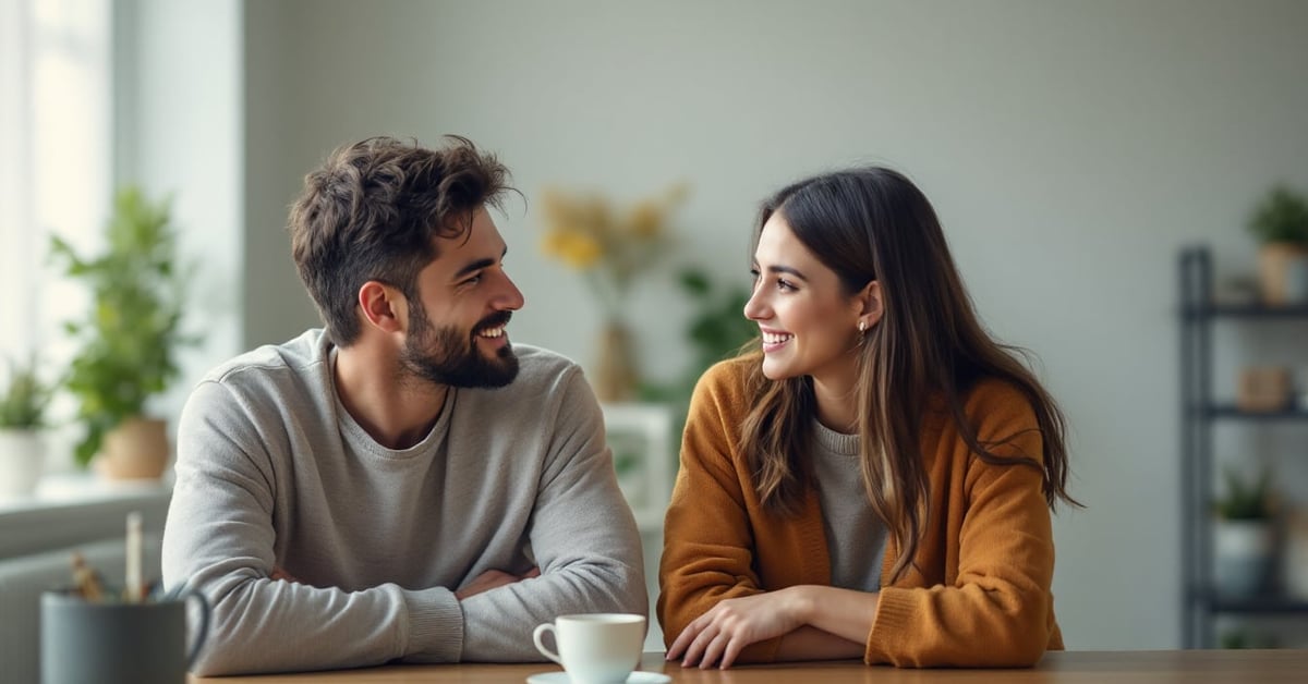 Couple assis en silence dans un appartement moderne, chacun absorbé par son écran — quand la vie de couple devient colocation