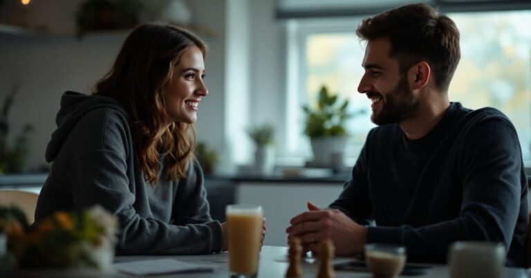 Couple jouant à des jeux et relevant des défis pour pimenter leur vie amoureuse